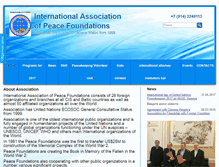 Tablet Screenshot of peace-international.org